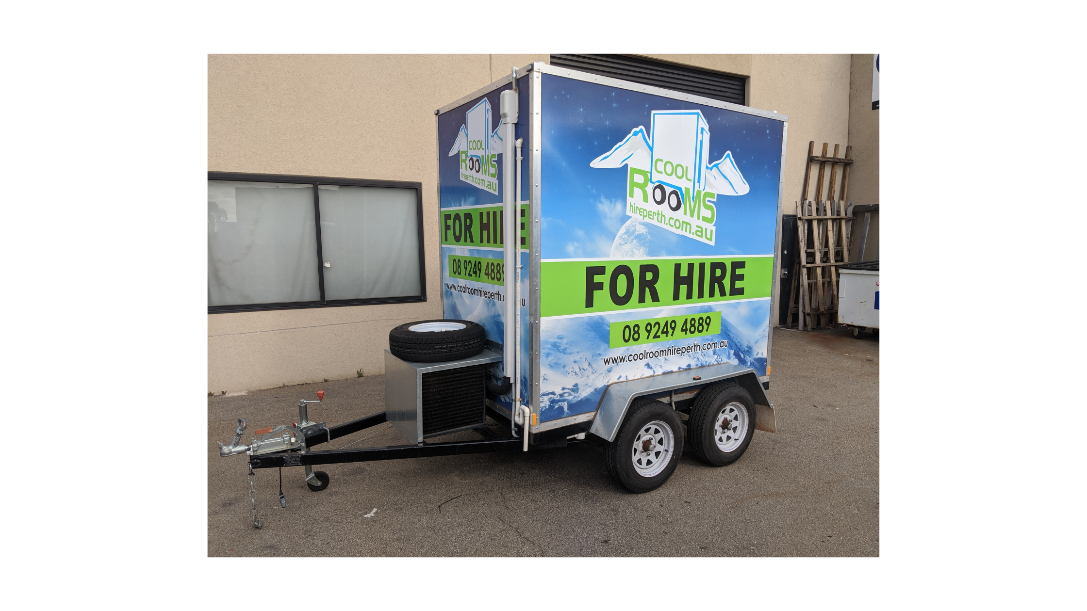 A mobile refrigeration unit in a provider image